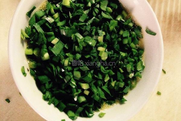 韭菜煎鸡蛋的做法图解2