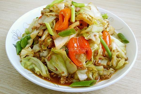 酱爆圆白菜的做法图解15