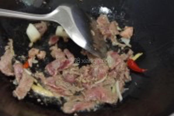 小炒牛肉的做法图解5