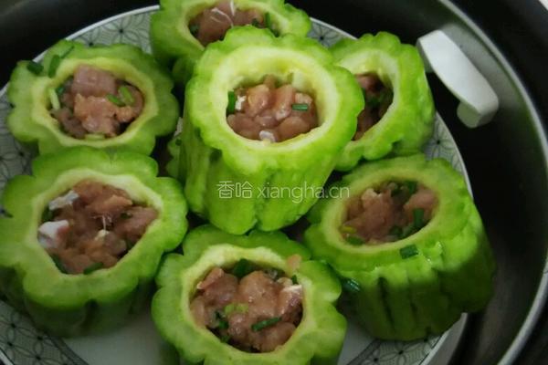 酿苦瓜的做法图解3