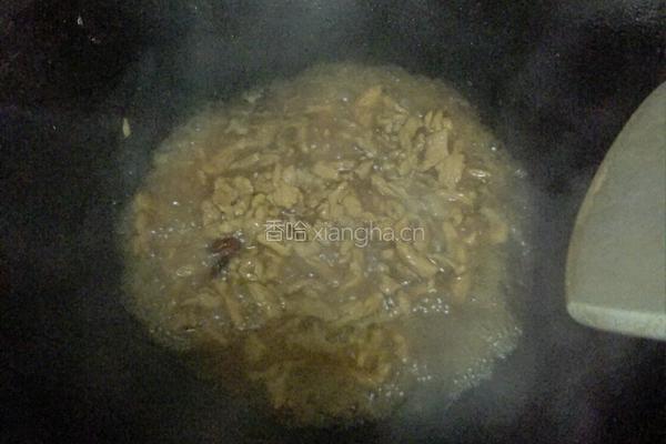 肉丝炒毛豆的做法图解3