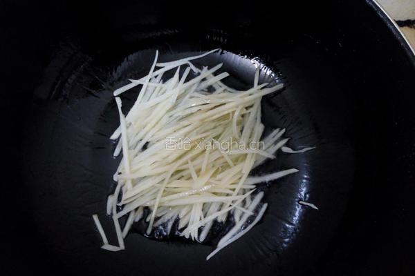 清炒三丝的做法图解2
