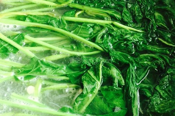 凉拌金针菇菠菜的做法图解2