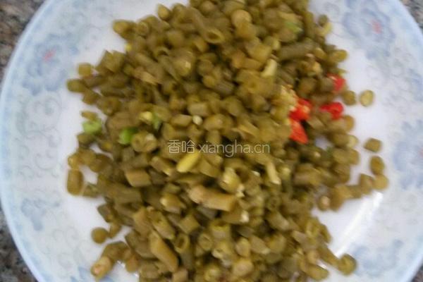 酸豆角炒肉沫的做法图解2