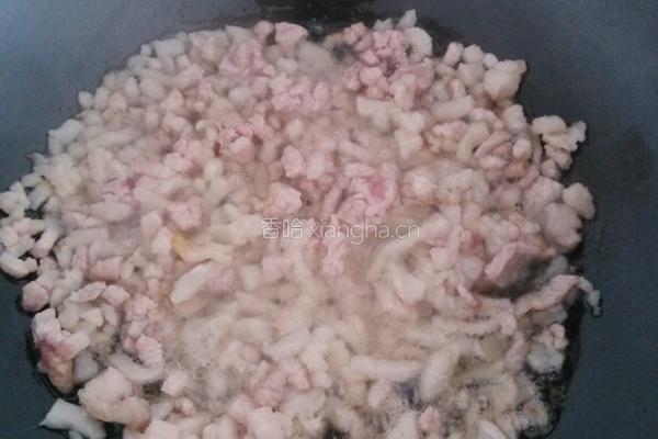 酸豆角炒肉沫的做法图解3