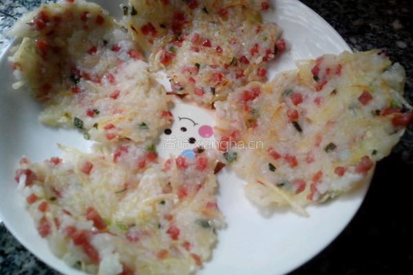 土豆米饭煎饼的做法图解7