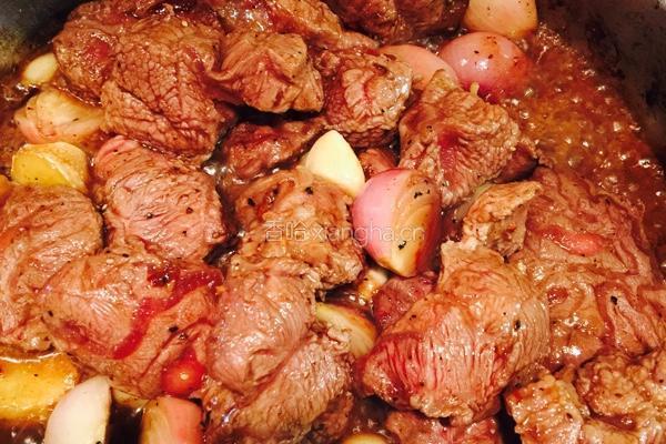 红酒牛肉的做法图解6