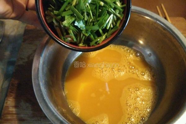 韭菜煎蛋的做法图解3