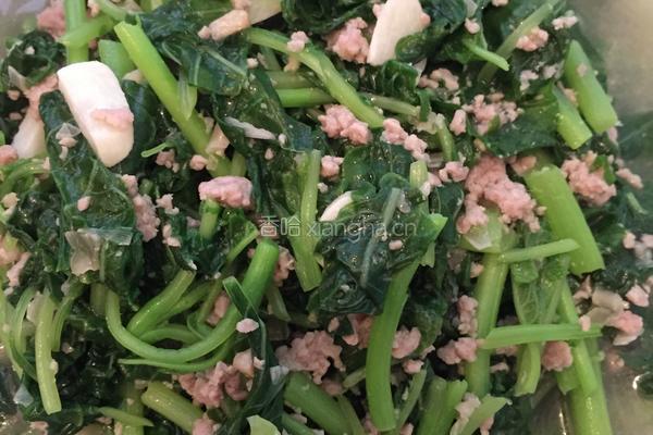 冬菜肉末炒苋菜的做法图解9