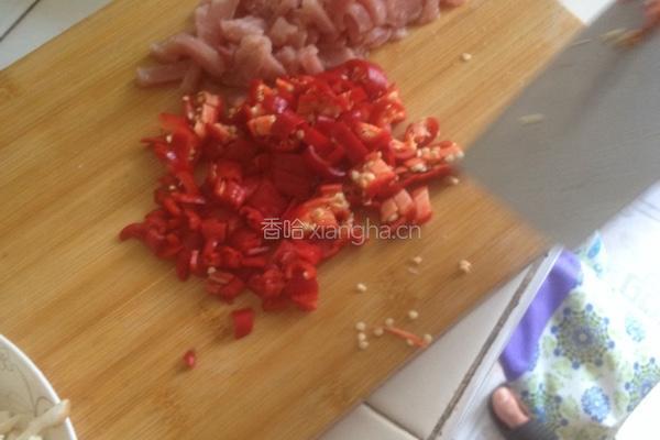 杏狍菇炒肉的做法图解2