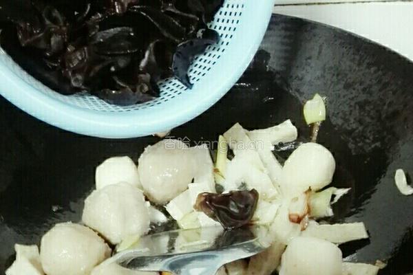 水东芥呛肉丸的做法图解3