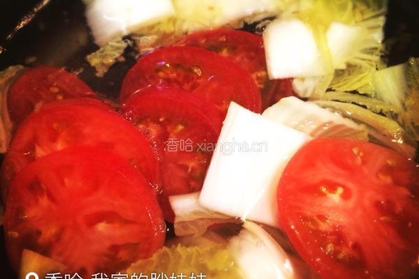 西红柿蛋花汤的做法图解3
