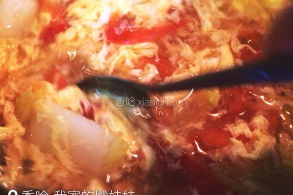 西红柿蛋花汤的做法图解7