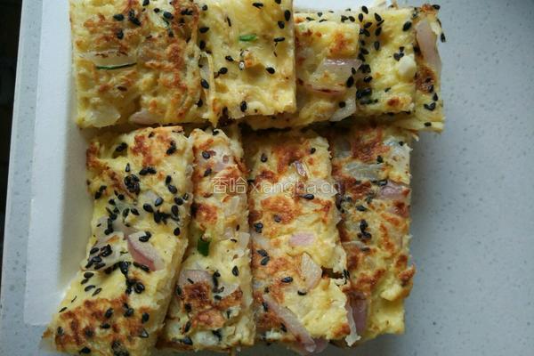 土豆洋葱燕麦鸡蛋饼的做法图解8