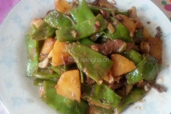 牛肉丝土豆烧豆角的做法图解10