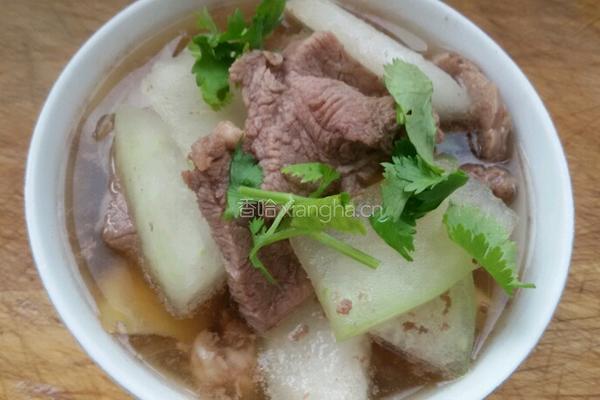 羊肉片氽冬瓜的做法图解10