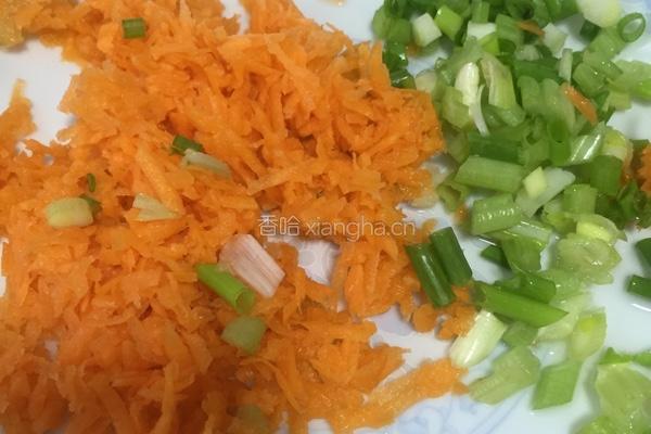 鲜虾仁饼的做法图解2