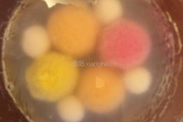 巧克力馅彩色汤圆的做法图解5