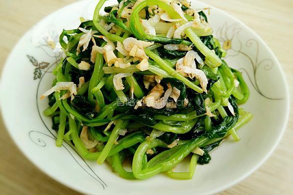 虾皮拌鸡毛菜