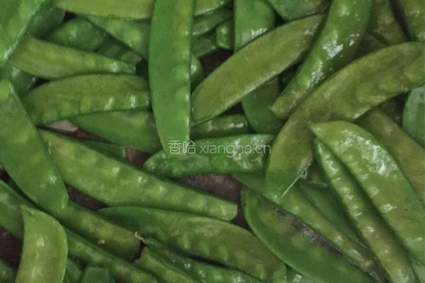 土猪肉炒荷兰豆的做法图解4