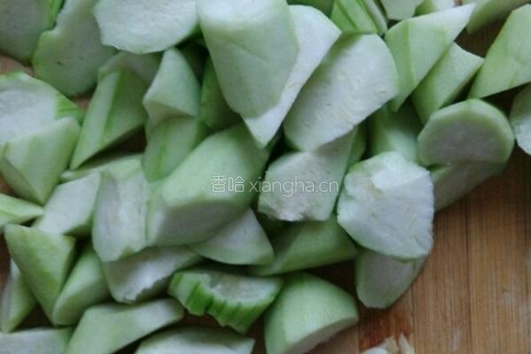 海米丝瓜的做法图解2