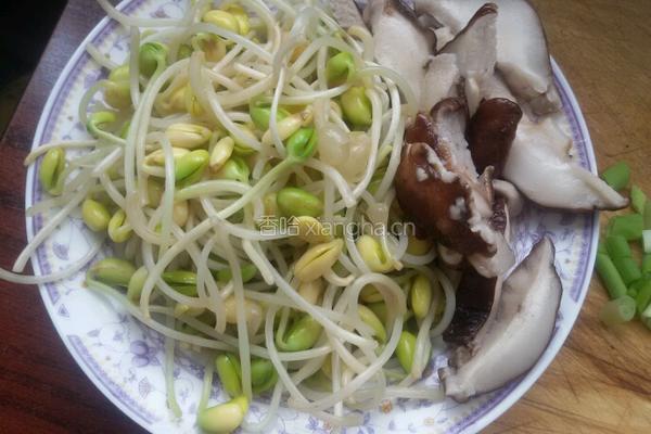 黄豆芽炒香菇的做法图解5