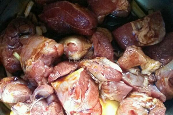 酱烧腿芯肉的做法图解3