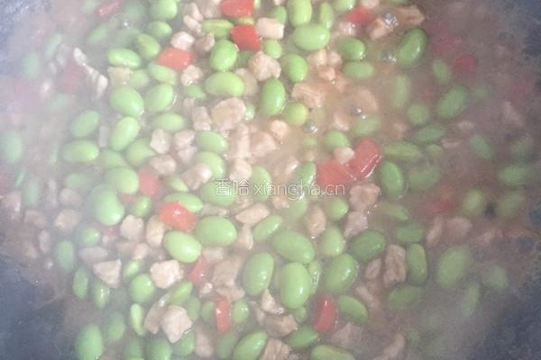 毛豆炒肉丁的做法图解6
