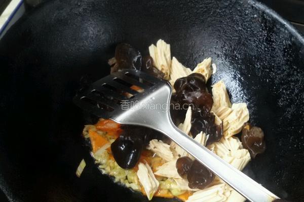 清炒素食菜的做法图解5