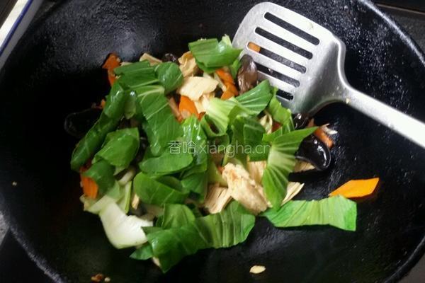 清炒素食菜的做法图解7
