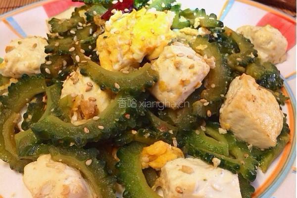 豆腐鸡蛋炒苦瓜的做法图解13
