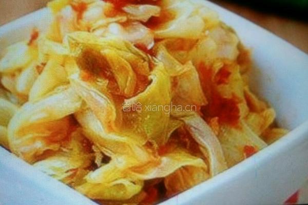 酸辣洋白菜的做法图解3