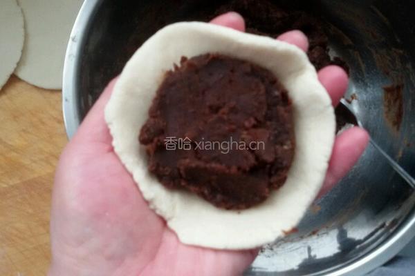 红豆芝麻饼的做法图解4