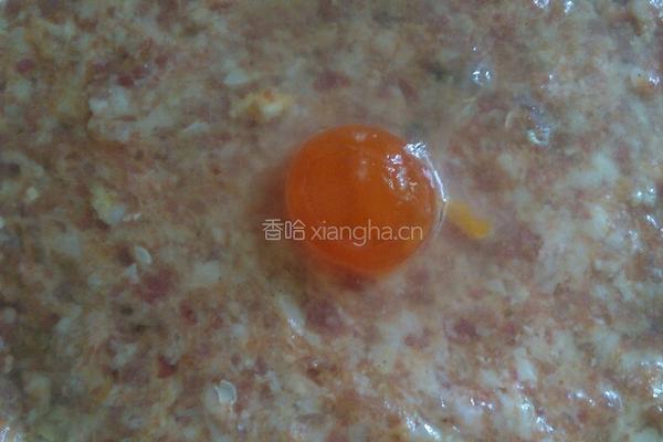 咸蛋蒸肉饼的做法图解4