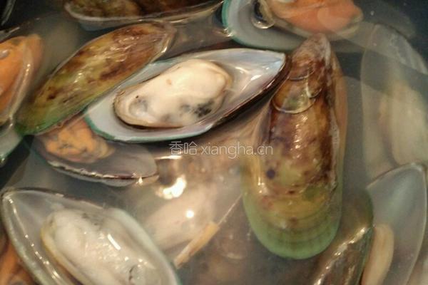 紫苏牛油煮新西兰青口的做法图解1