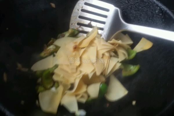 豆皮尖椒的做法图解4