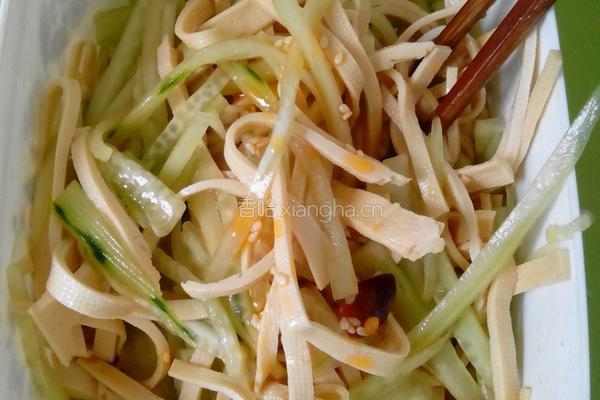 凉拌黄瓜豆片的做法图解6