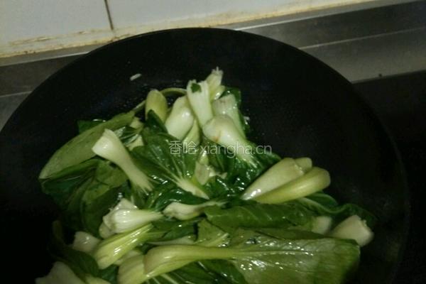 蒜蓉小油菜的做法图解4