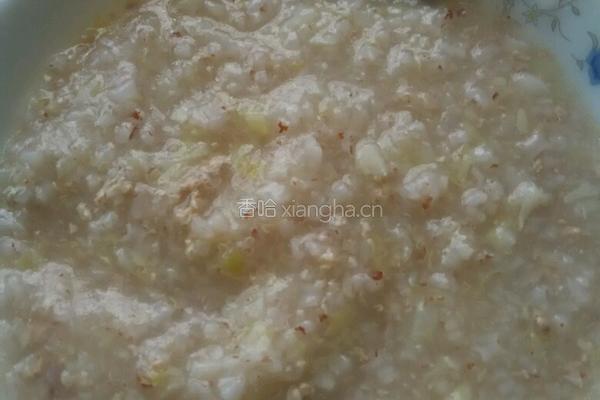 白菜瘦肉粥的做法图解5