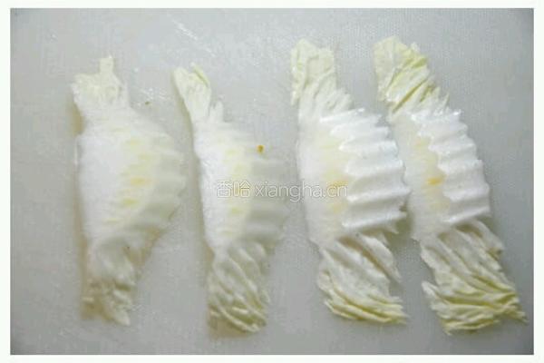 酸辣海蚬炒白菜的做法图解2
