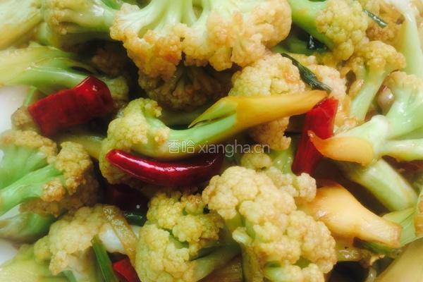 干煸花菜的做法图解6