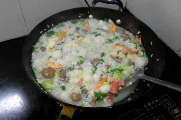汤泡饭的做法图解2