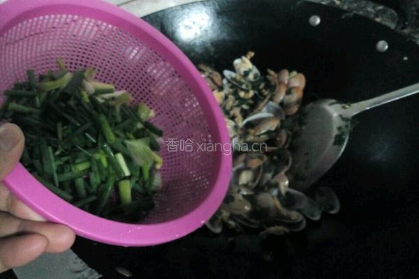 紫苏炒花甲的做法图解11