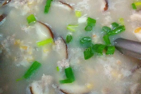 肉末麦片粥的做法图解5