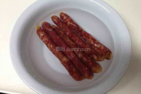 豆豉香肠蒸蛋的做法图解1