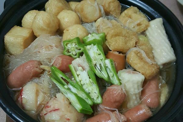 白菜粉丝杂锦煲的做法图解9