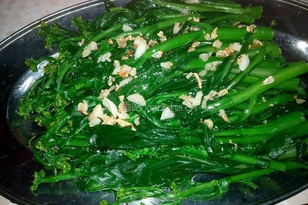蒜蓉菜心的做法图解7
