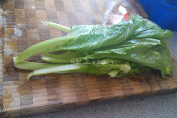 蚝油芥菜的做法图解1