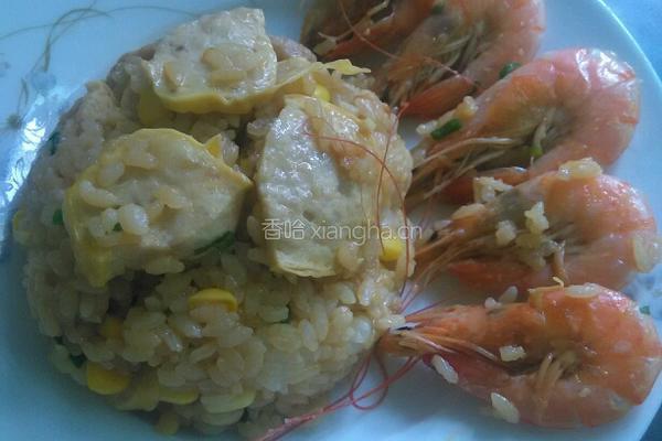 鲜虾玉米饭的做法图解11