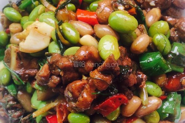 毛豆花生炖鸭腿的做法图解11